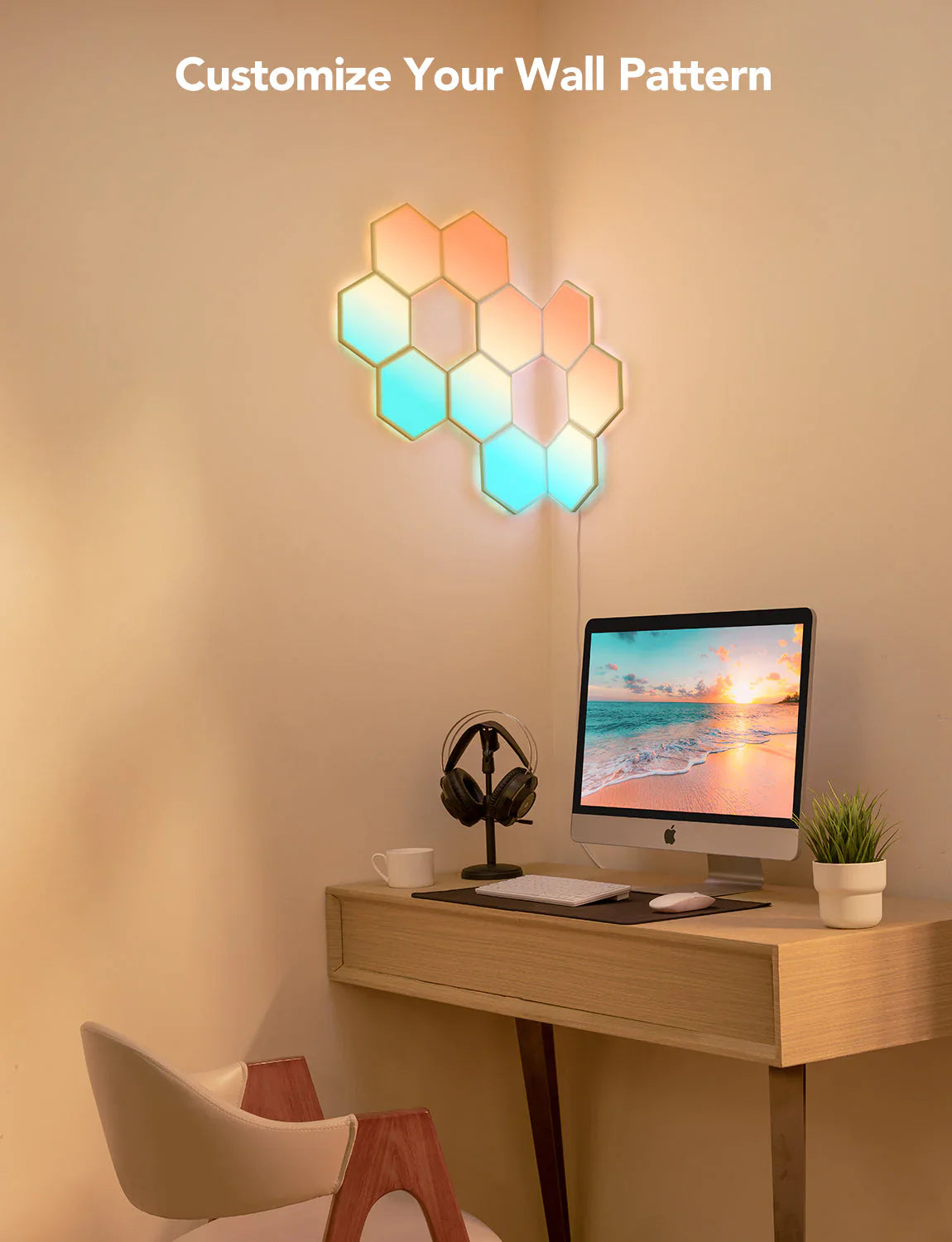 Govee Glide Hexa Light Panels (10PCS) - Smart RGBIC LED Panels for Gaming & Ambiance