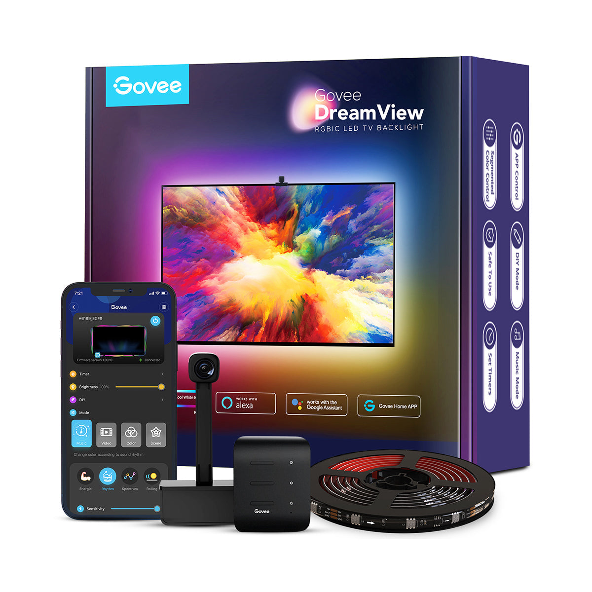 Govee DreamView T1 TV Backlight - Colour Sense Cam & LED Strip - UNBOXED DEAL