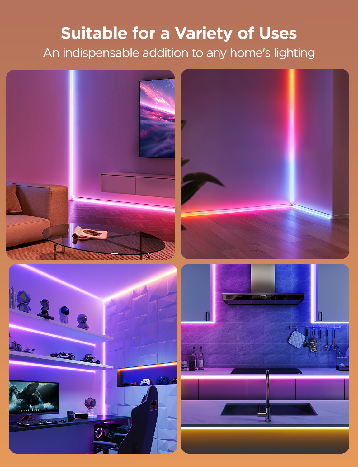 Govee Neon Rope Light for Wall Lining - 5M