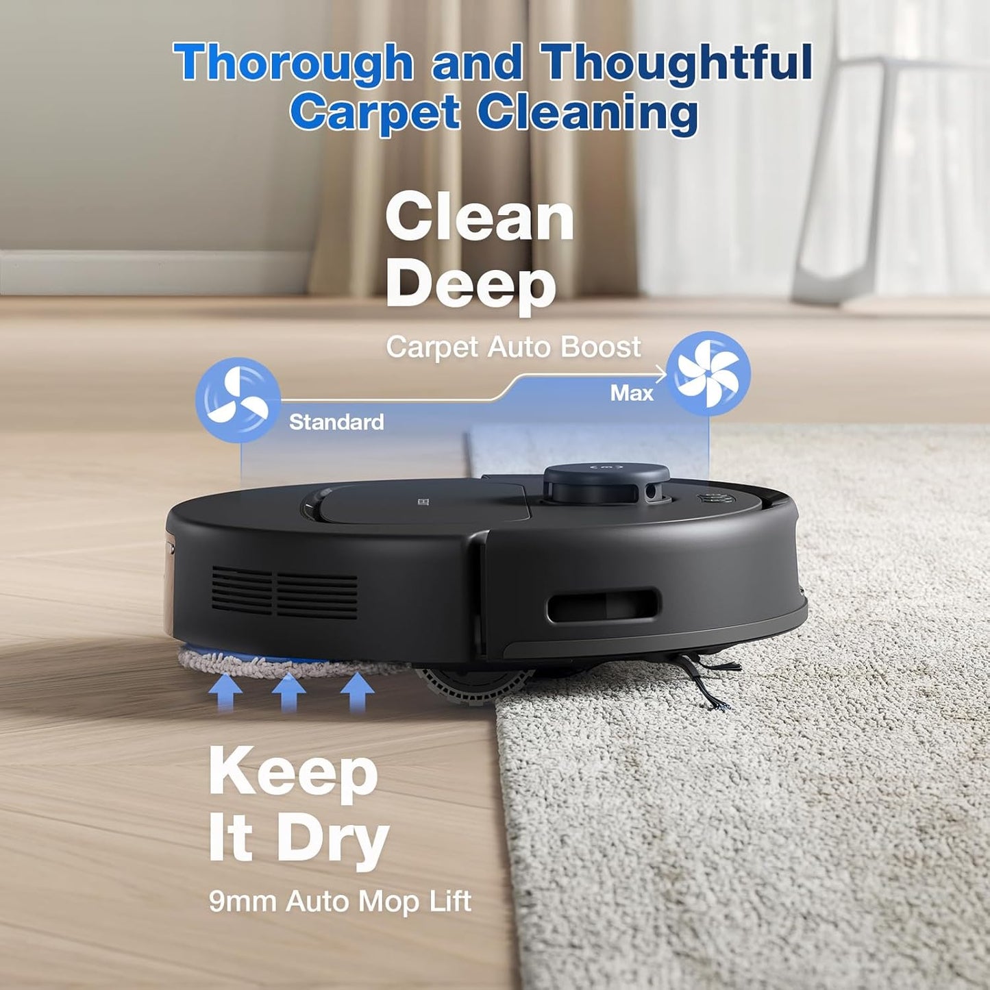 DEEBOT N30 PRO OMNI Robot Vacuum Cleaner - OMNI Station, 10,000Pa, 320min Runtime