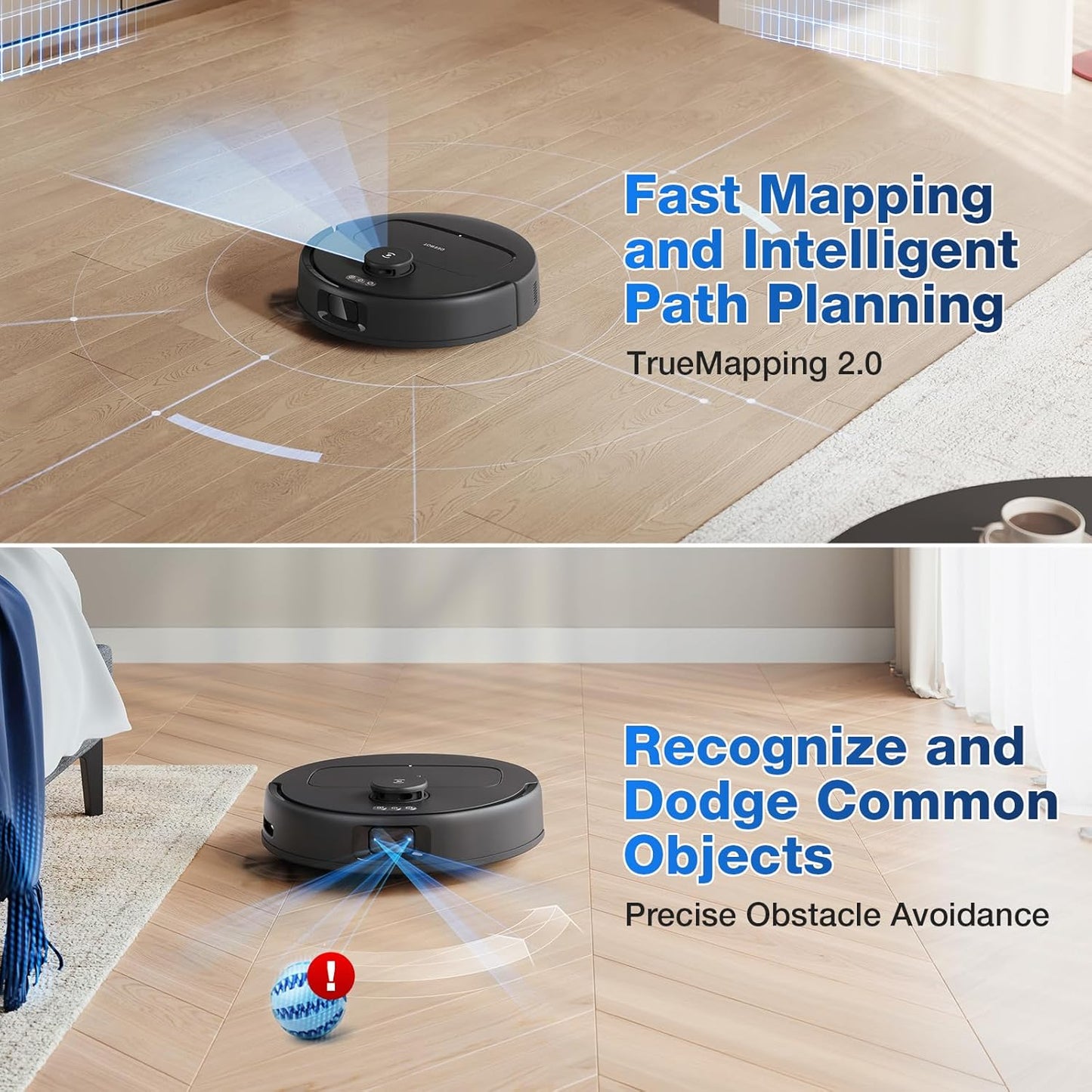 DEEBOT N30 PRO OMNI Robot Vacuum Cleaner - OMNI Station, 10,000Pa, 320min Runtime