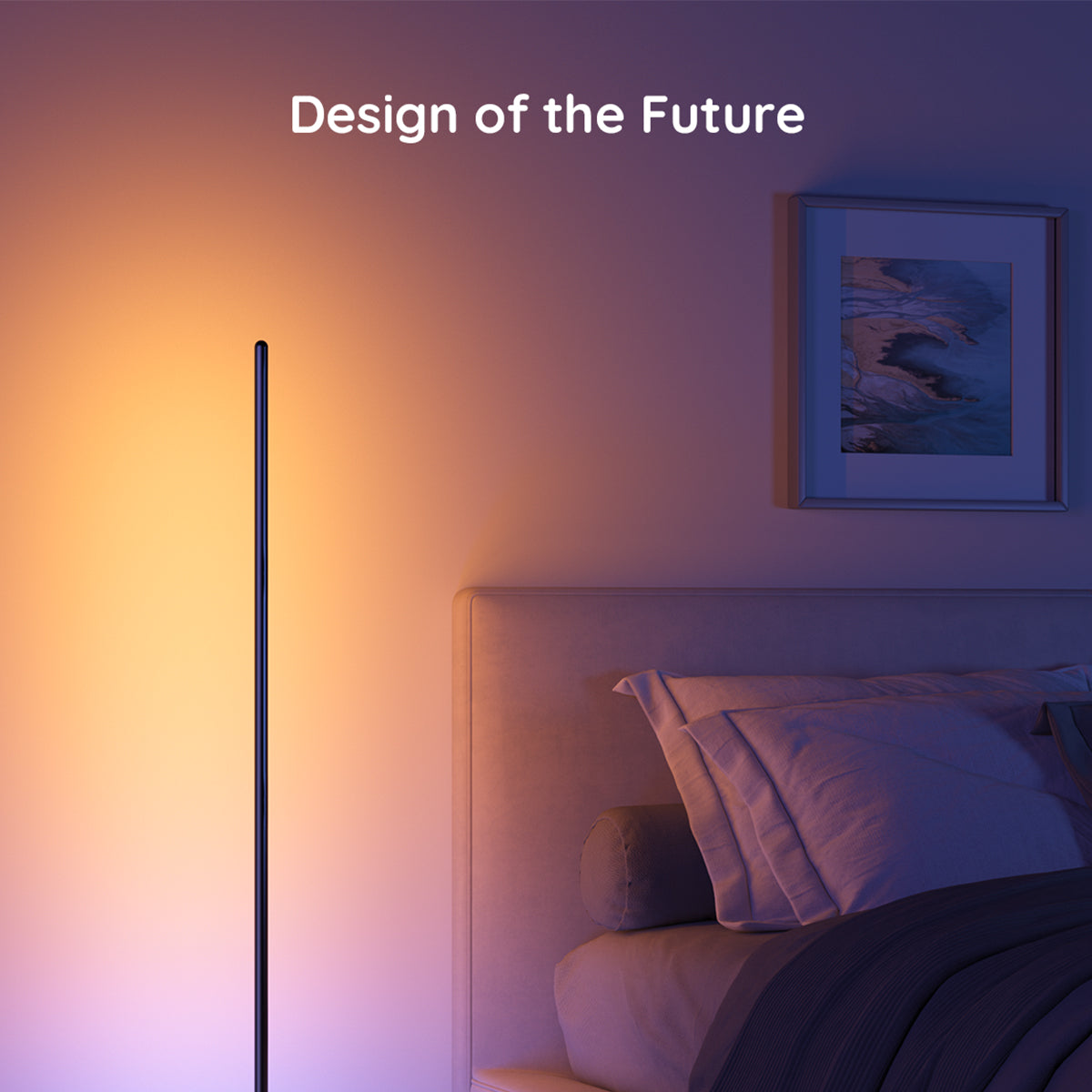 Govee RGBICW Smart Corner Floor Lamp (1.3m High) - Smart LED Light - UNBOXED DEAL