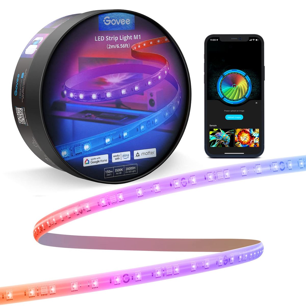 Govee LED Strip Light M1 (2M) - Matter & Apple HomeKit Support, RGBICW - UNBOXED DEAL